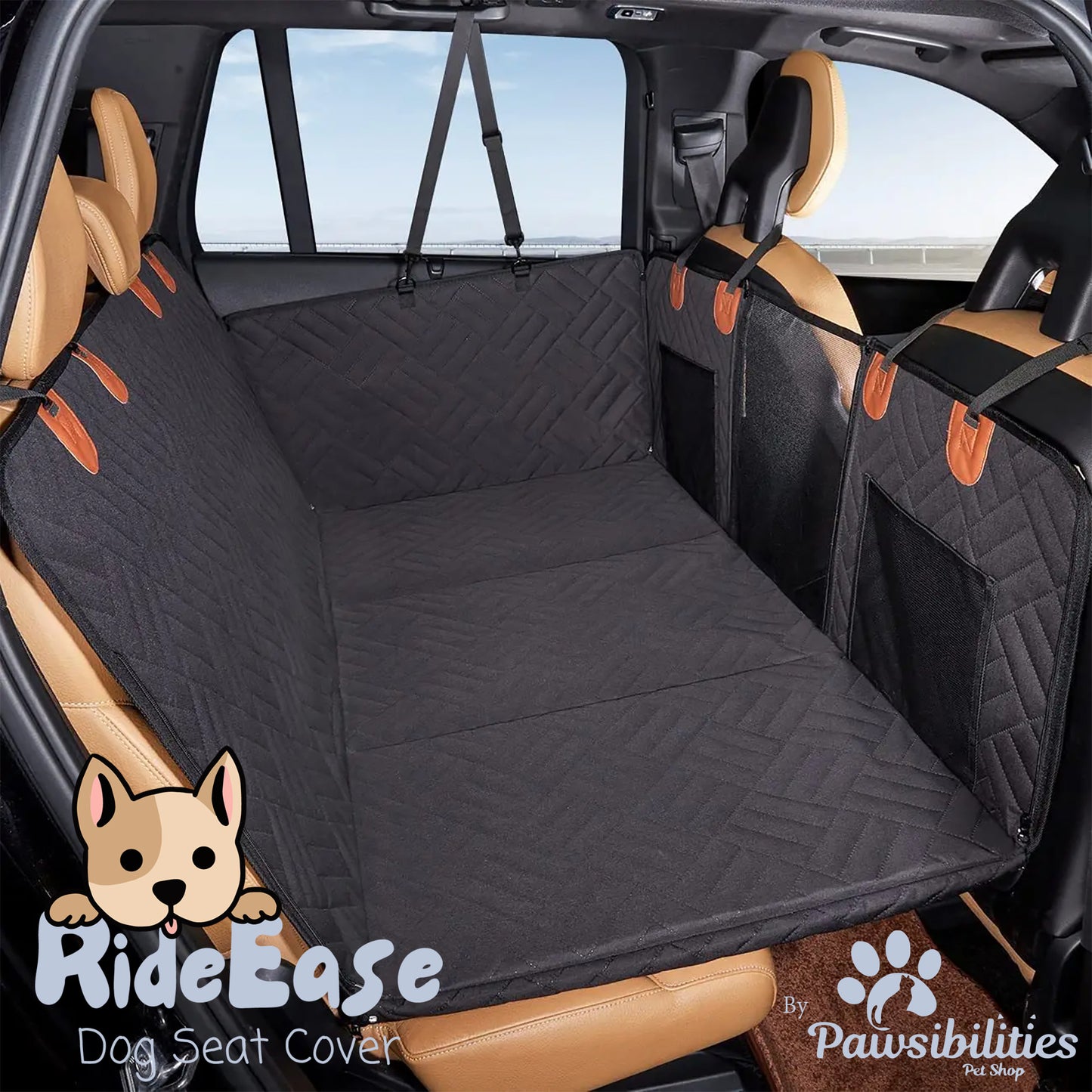 RideEase Dog Car Seat Cover