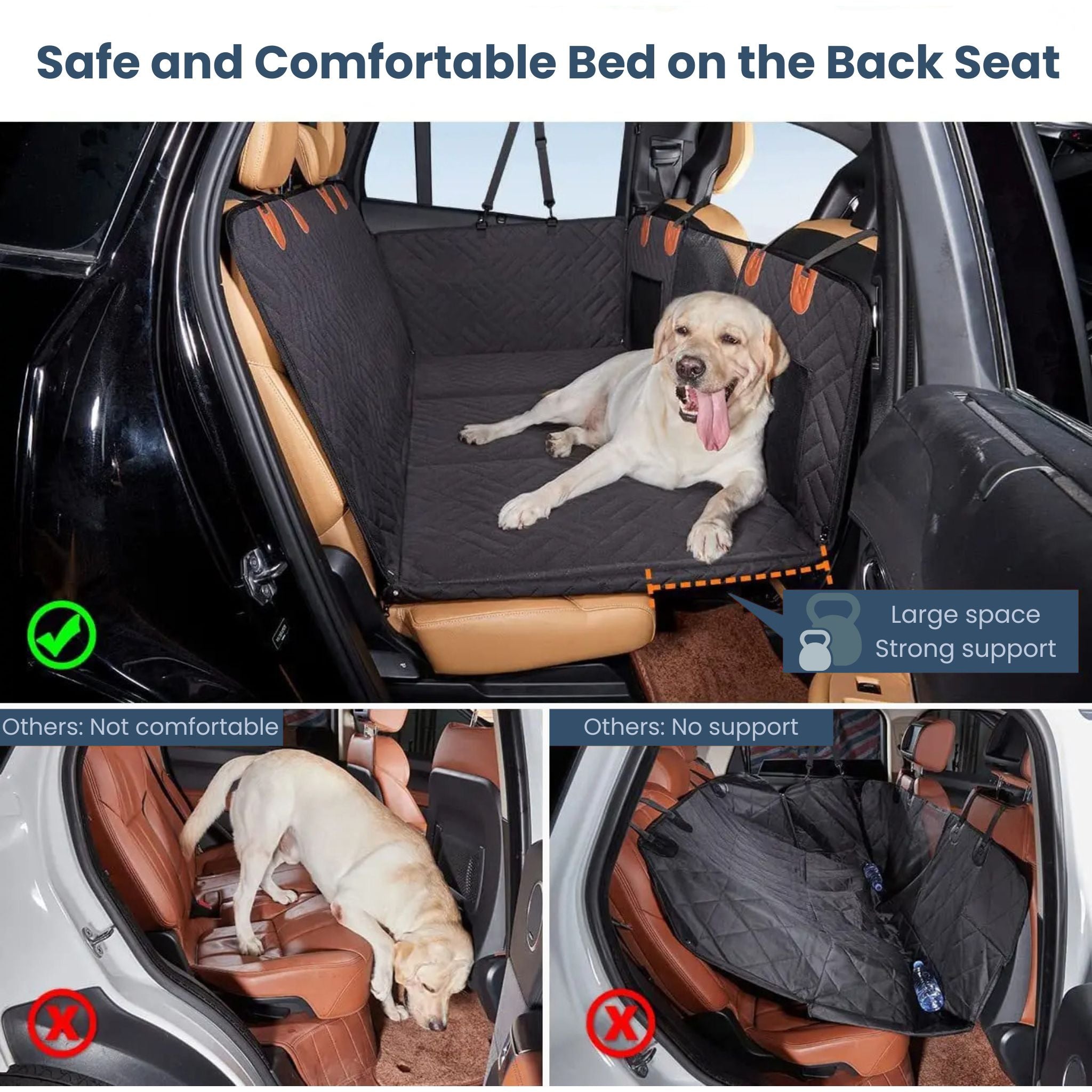 RideEase Dog Car Seat Cover