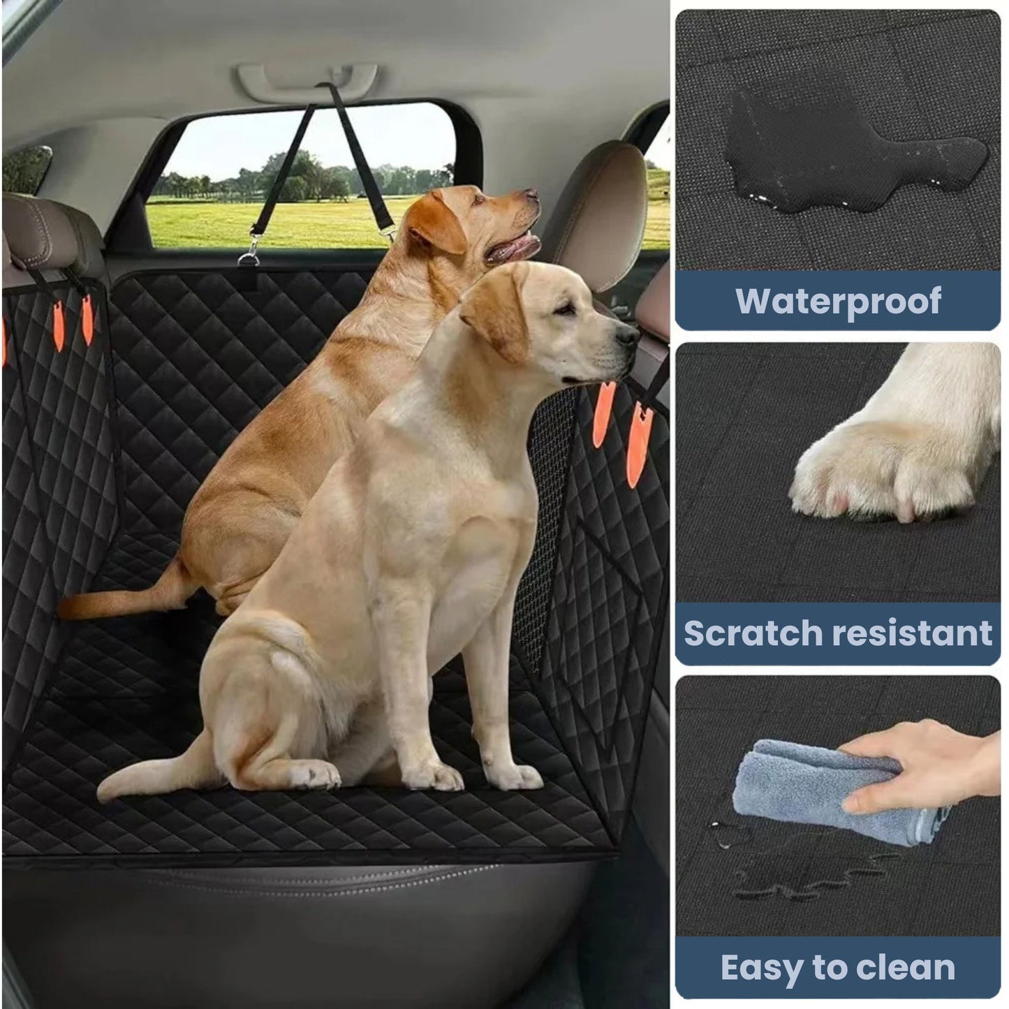 RideEase Dog Car Seat Cover